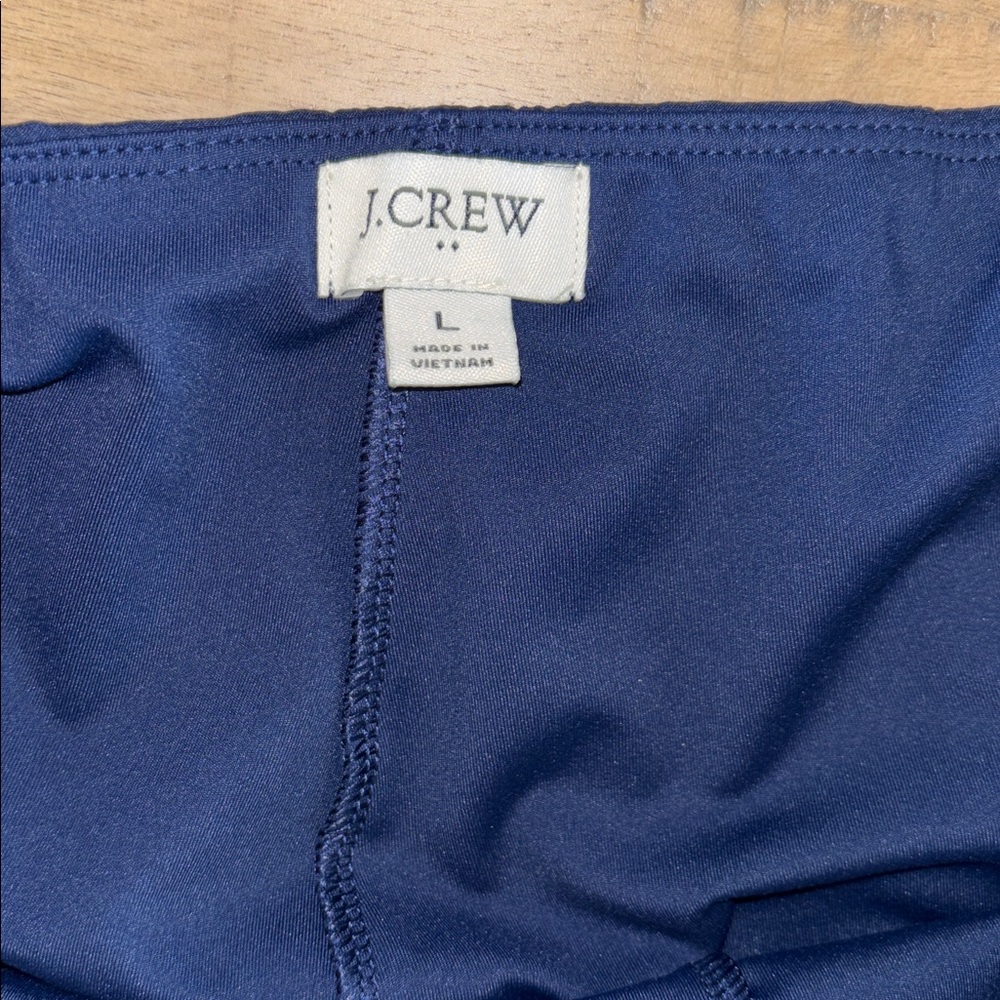 J Crew Factory Navy Skort Skirt Side Zip Large Activewear Athleisure Tennis Golf - Picture 3 of 5